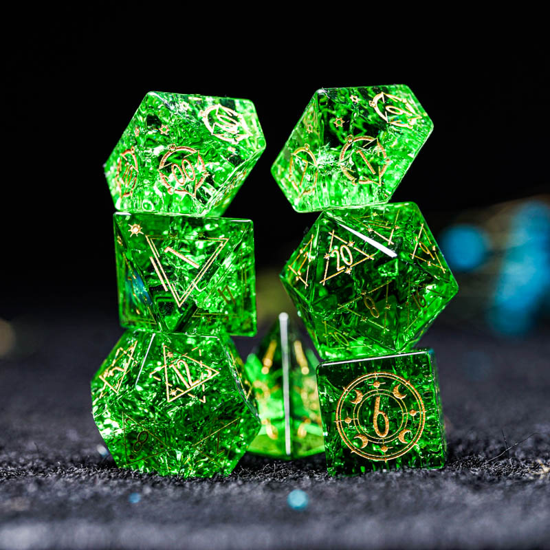 Board Game Logo - Set Dadu D & D Kaca