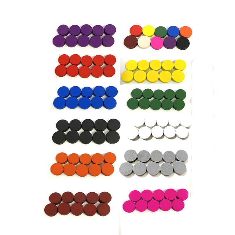 Board Game Sequence - 100 buah token Game 10*5MM disk