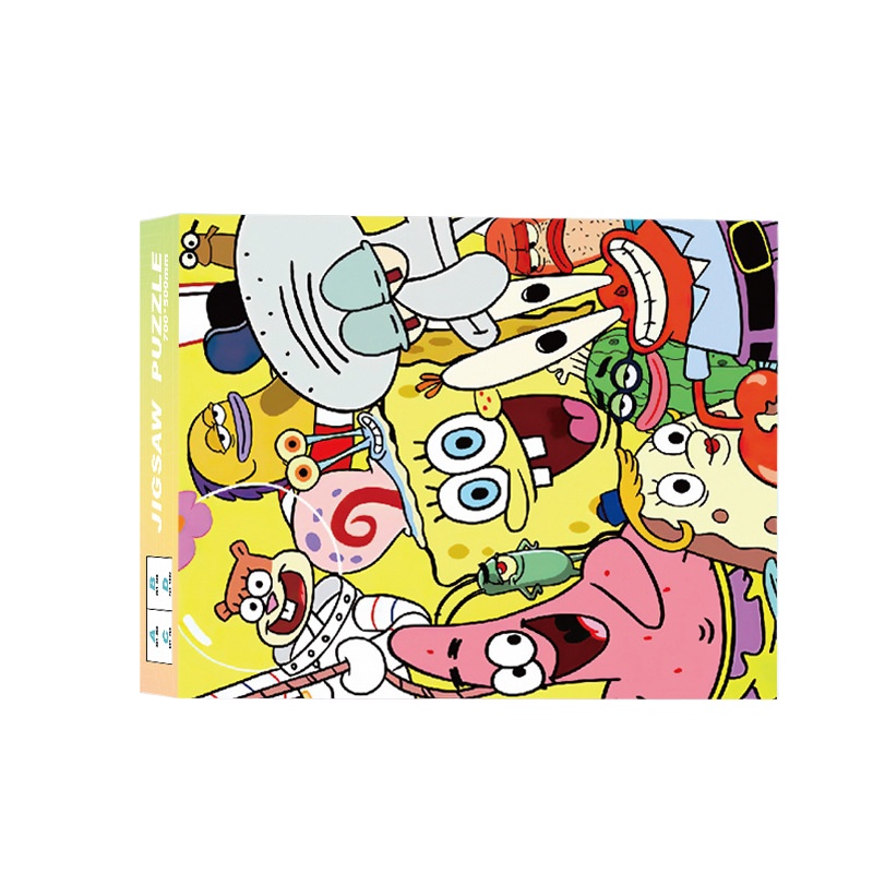 Jigsaw Puzzle Adult - 1000 Potong Puzzle SpongeBob SquarePants Mainan