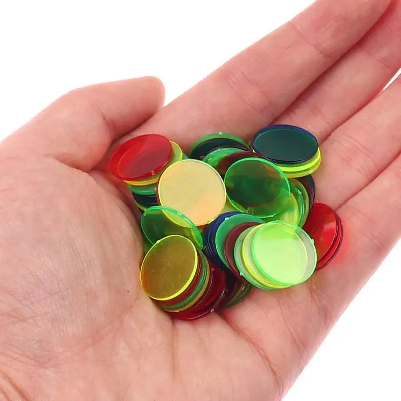50/100/200 Buah 19Mm Chip Plas - Board Game Sequence ulasan dan harga