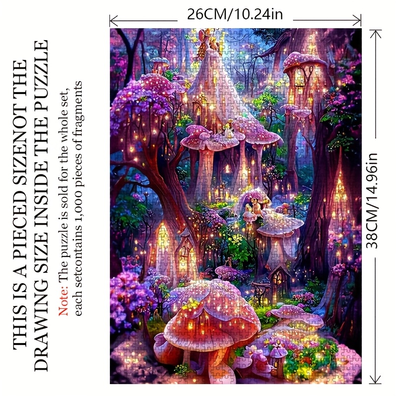 1000pcs Puzzle Hutan Ajaib unt - Jigsaw Puzzle Adult ulasan dan harga