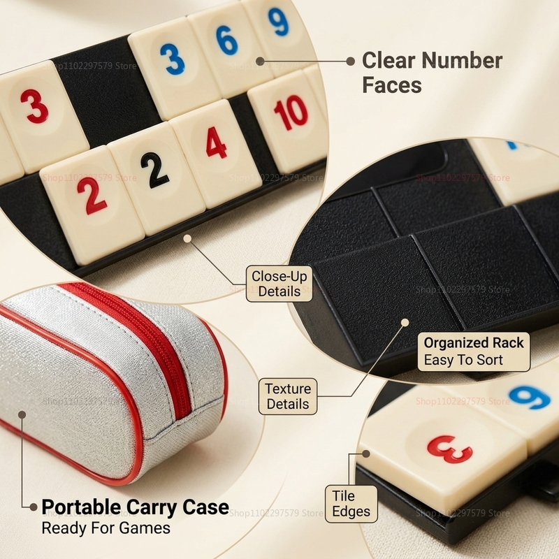 Set Permainan Rummy Cube Baru  - Board Game Sequence ulasan dan harga