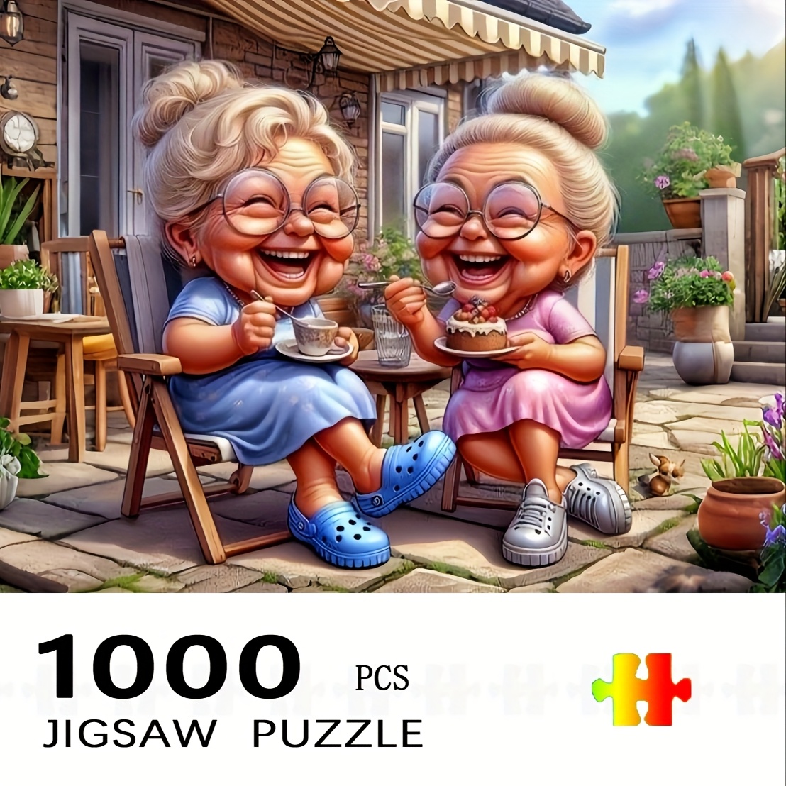 1000pcs Puzzle Teh Sore Nenek  - Jigsaw Puzzle Adult ulasan dan harga