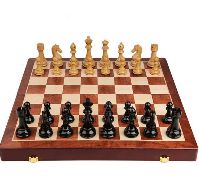3 in 1 set catur kayu lipat pr - Board Game Logo ulasan dan harga