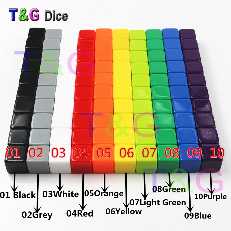 T & G 16mm Logo dadu D6 kustom - Board Game Logo ulasan dan harga