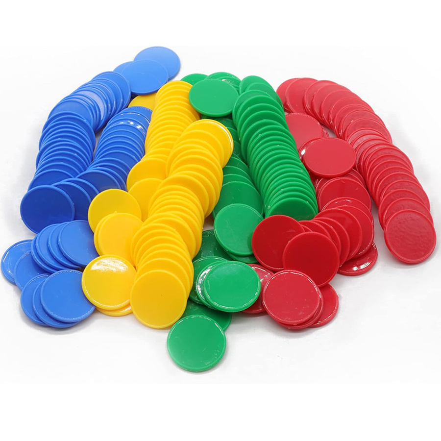 Set 100 Chip & 10 Dadu - 19mm  - Board Game Sequence ulasan dan harga